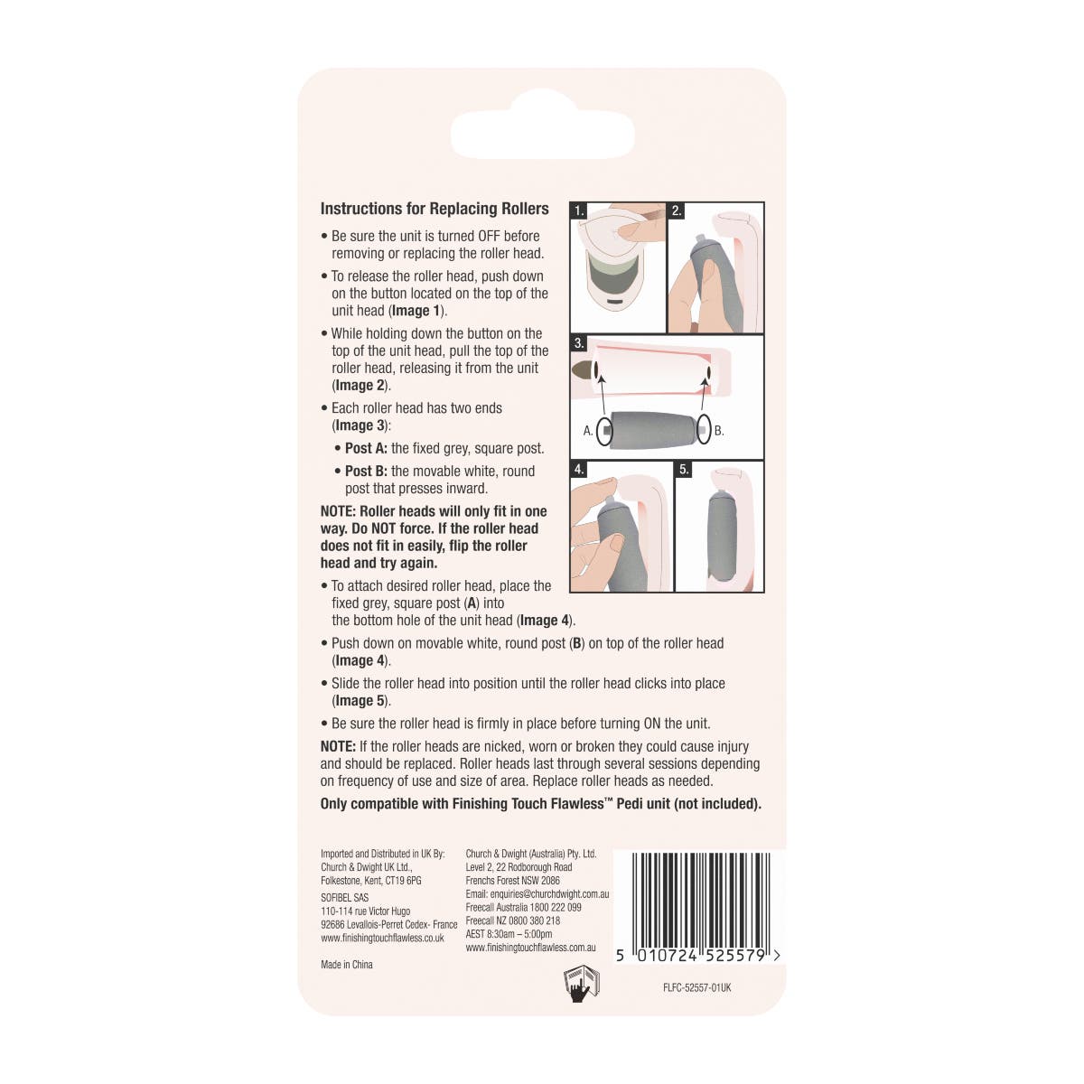 3 Cabeças de Raspagem - Removedor de Calos