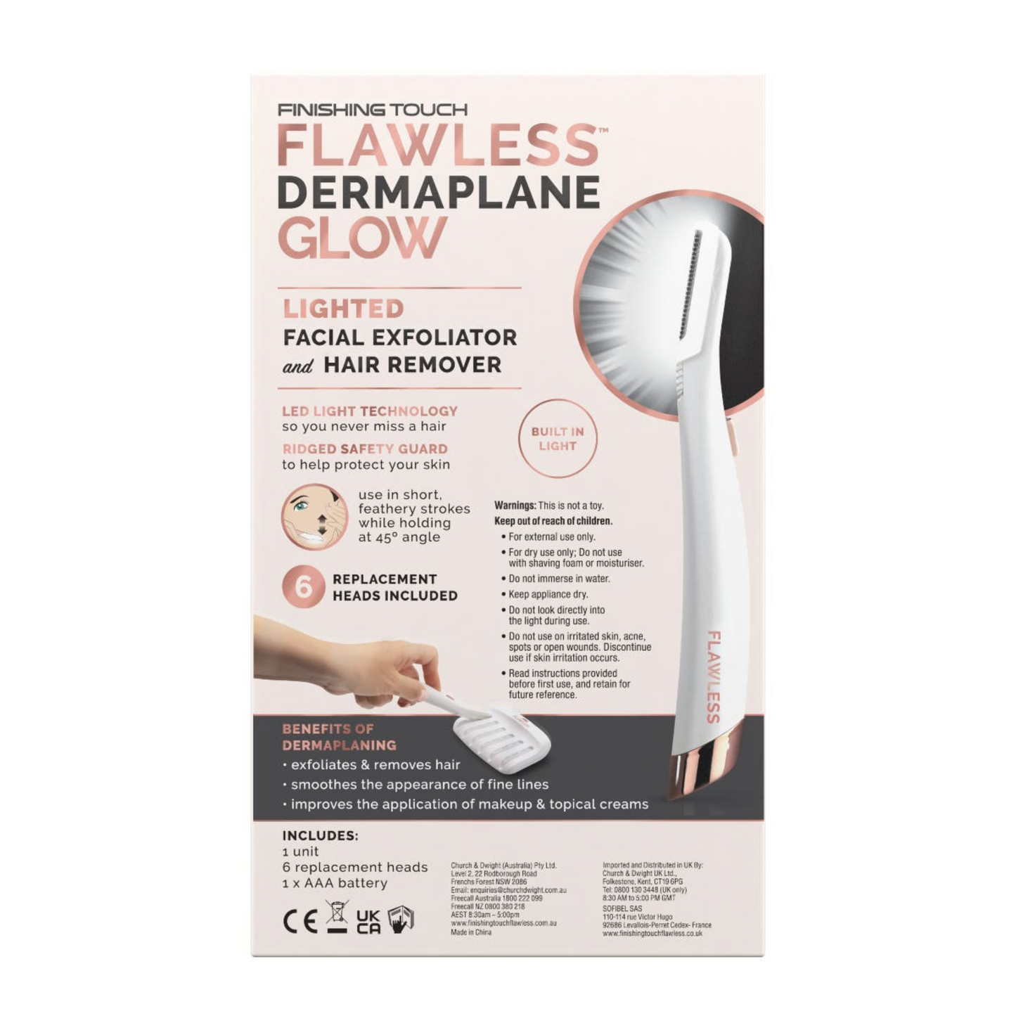 Dermaplane Esfoliante Facial - Finishing Touch