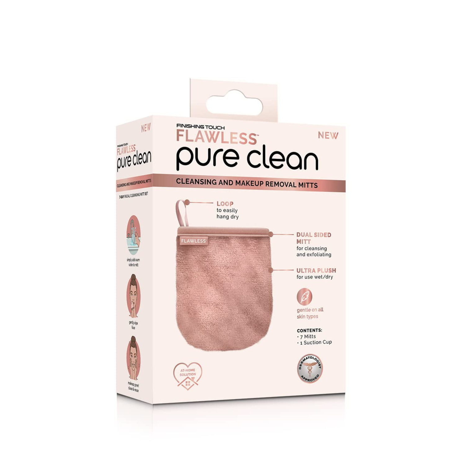 7 Luvas de Limpeza Facial - Pure Clean